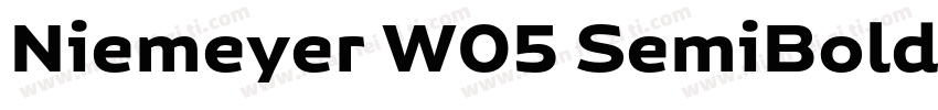 Niemeyer W05 SemiBold Regular字体转换
